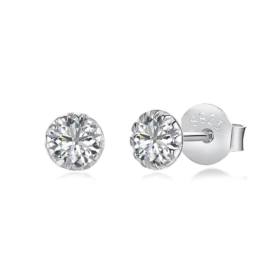 [ORA]Sparkling Colorful Round Shape Earrings