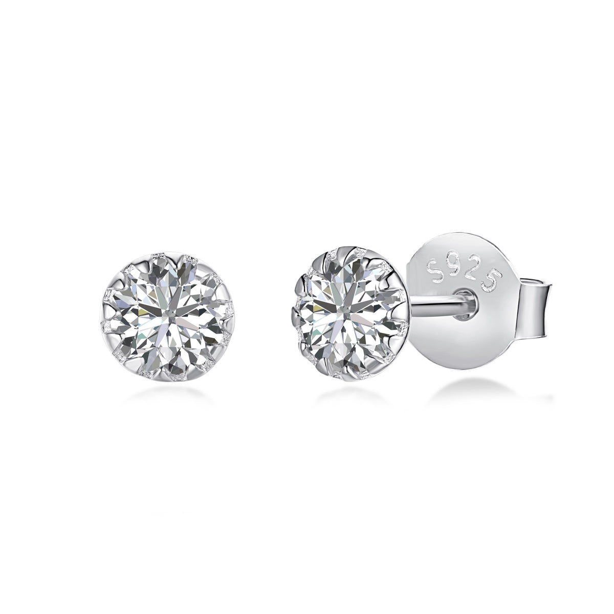 [ORA ]Sparkling Colorful Round Shape Earrings