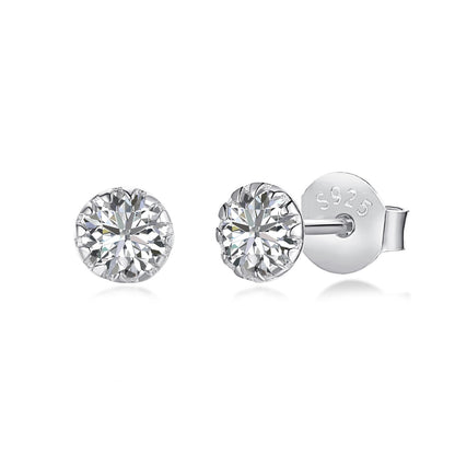 [ORA ]Sparkling Colorful Round Shape Earrings