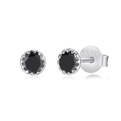 [ORA ]Sparkling Colorful Round Shape Earrings