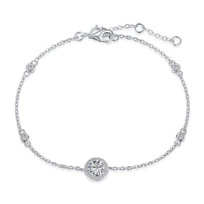 [ORA ]Dazzling Round Cut Shape Bracelet