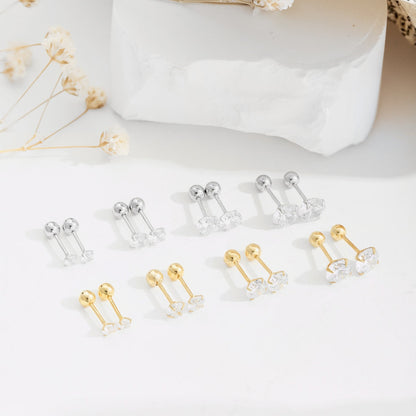 [ORA ]Unique U-Shaped Ear Bone Earrings