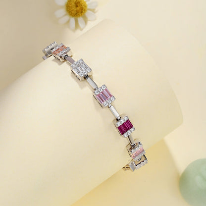 [ORA ]Dainty Charming Emerald Cut Daily Bracelet