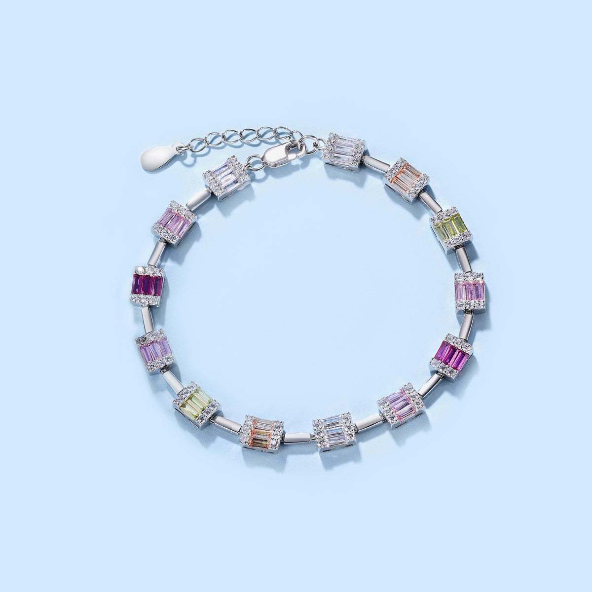 [ORA ]Dainty Charming Emerald Cut Daily Bracelet