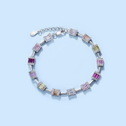 [ORA ]Dainty Charming Emerald Cut Daily Bracelet
