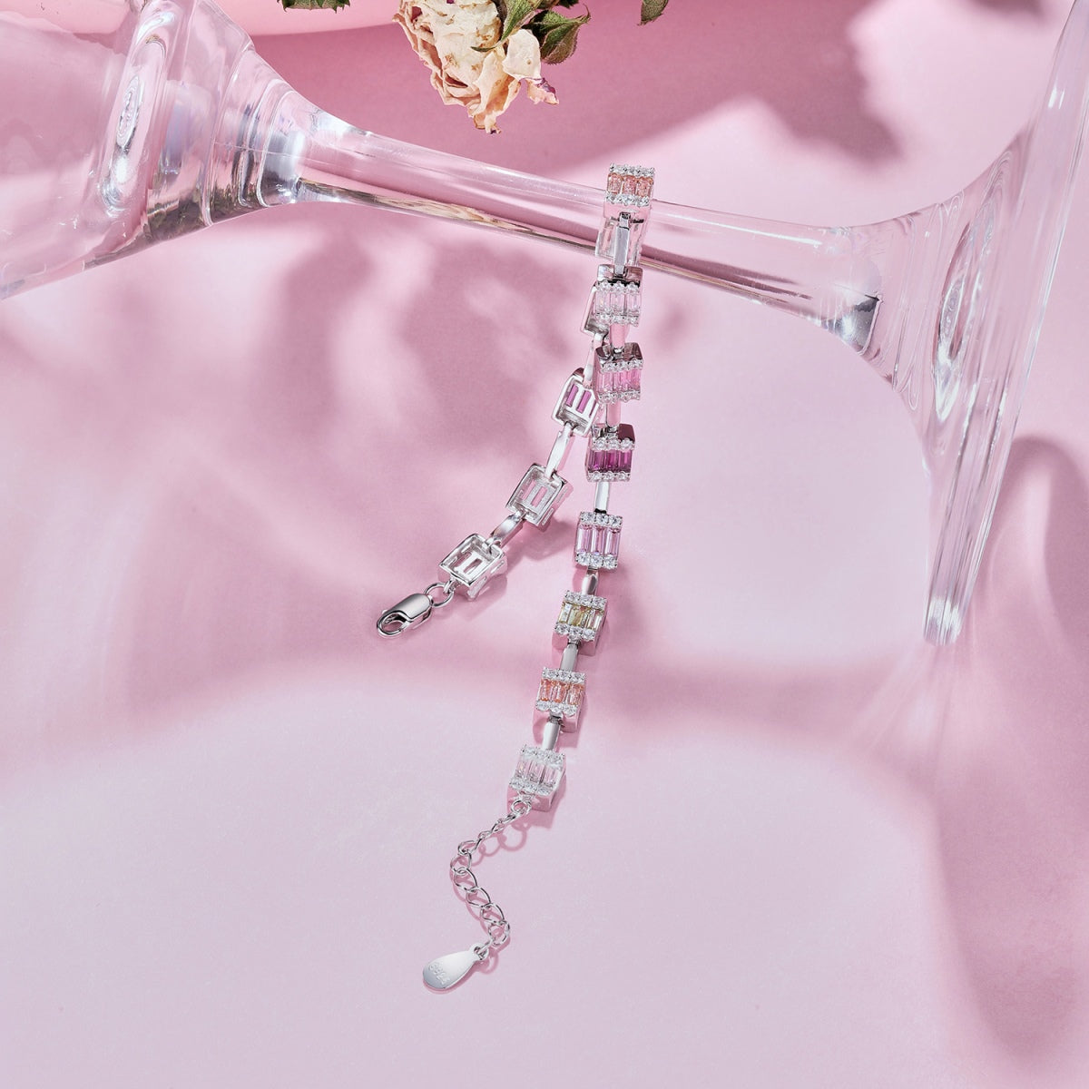 [ORA ]Dainty Charming Emerald Cut Daily Bracelet