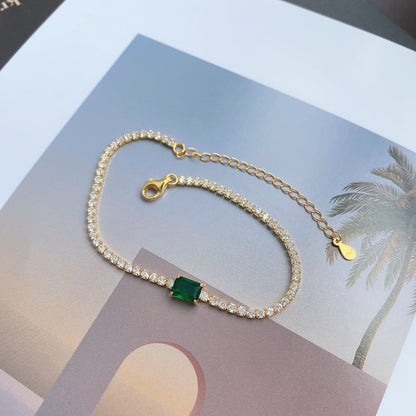 [ORA ]1.0 Carat Unique Emerald Cut Banquet Bracelet