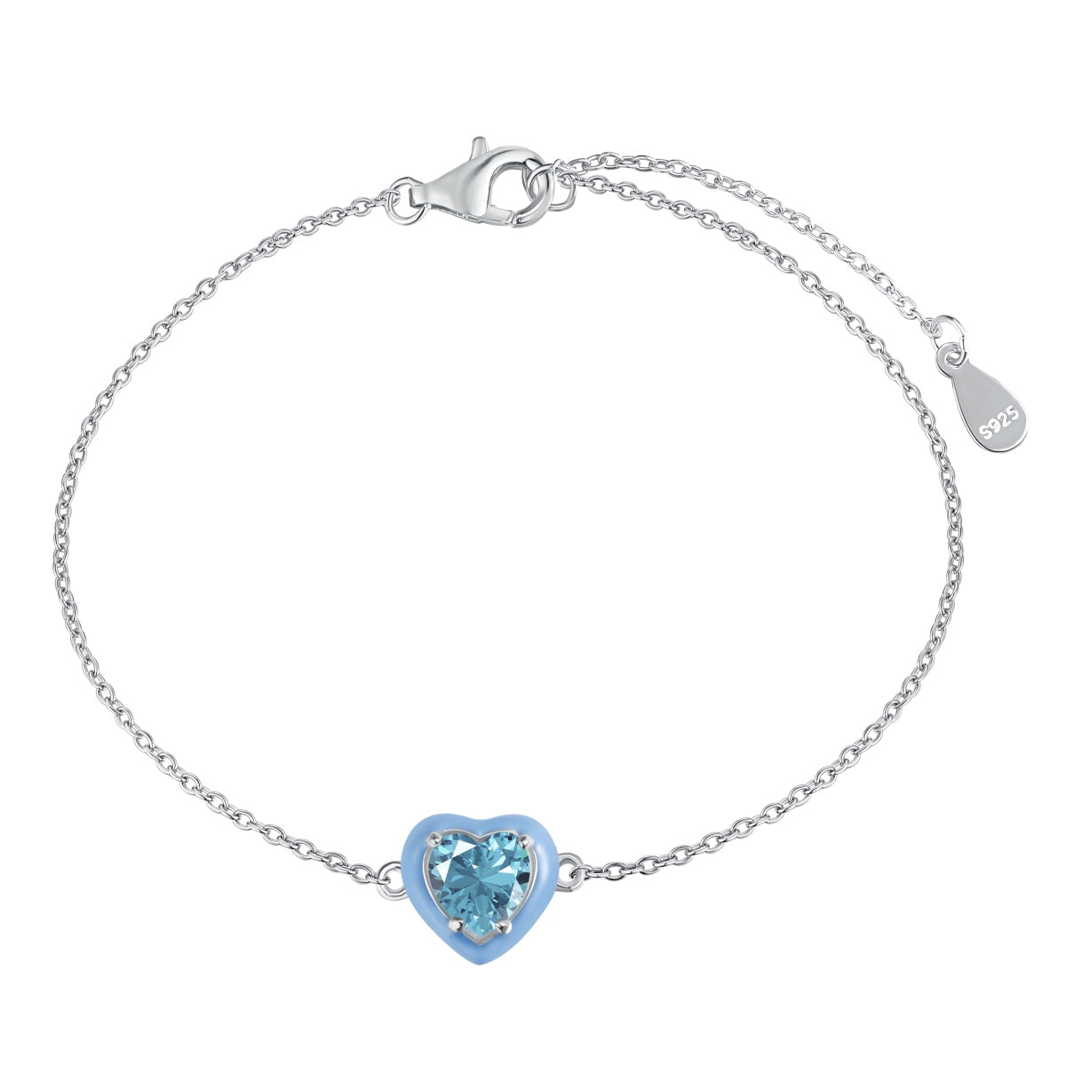 [ORA ]Sparkling Romantic Heart Shape Lover Bracelet