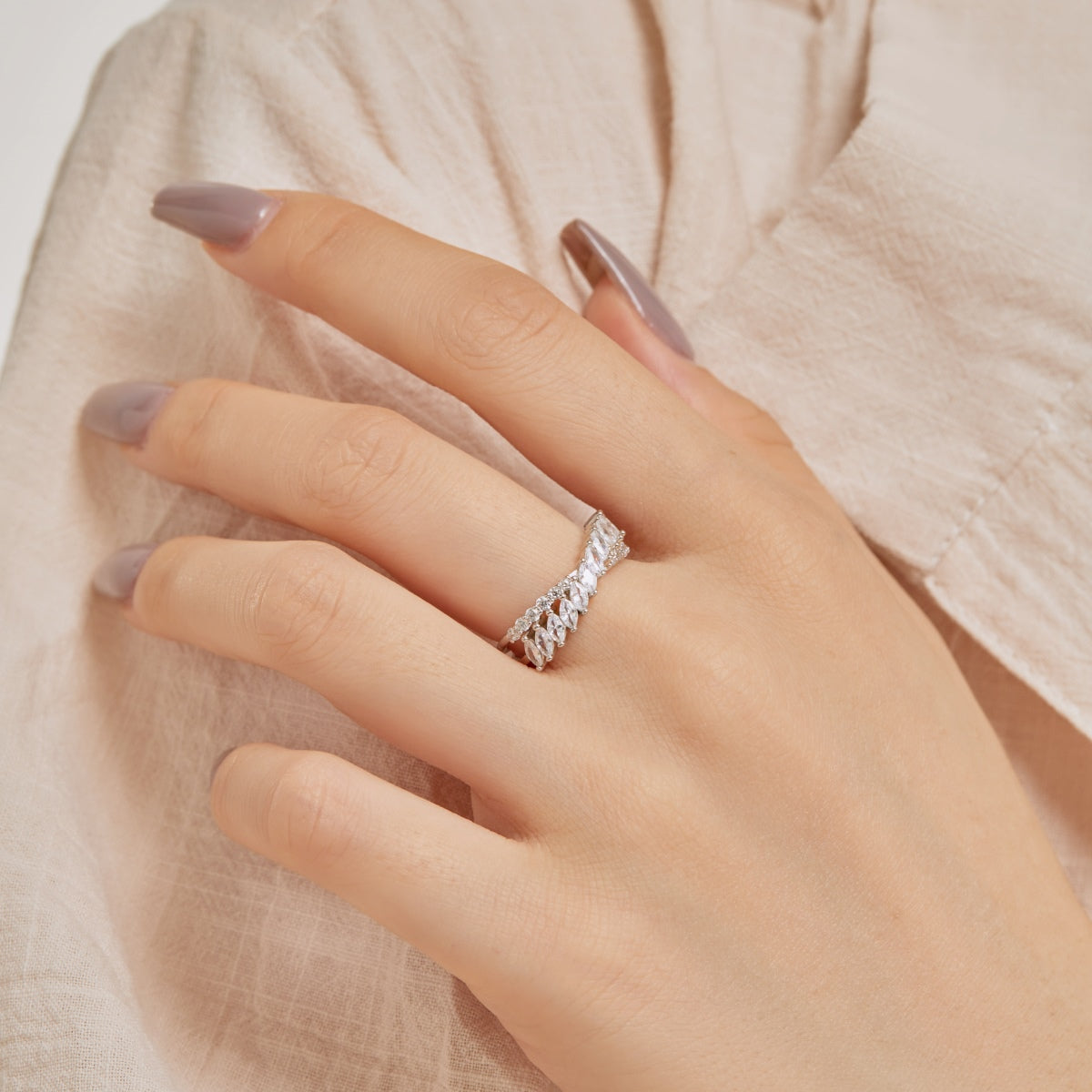 [ORA ]Unique Colorful Marquise Cut Daily Ring