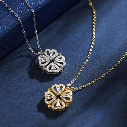 [ORA ]Ornate Heart Cut Flower Shape Necklace