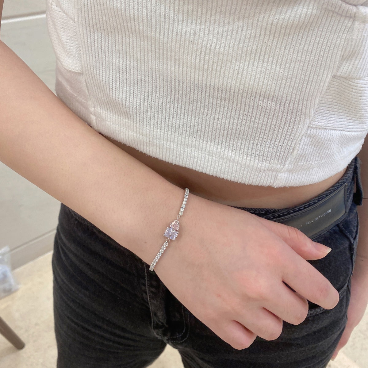 [ORA ]Dazzling Unique Multi Shape Lover Bracelet