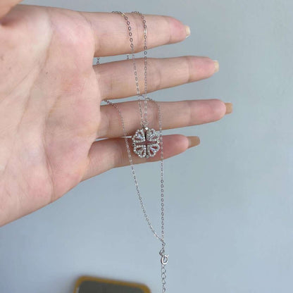 [ORA ]Ornate Heart Cut Flower Shape Necklace