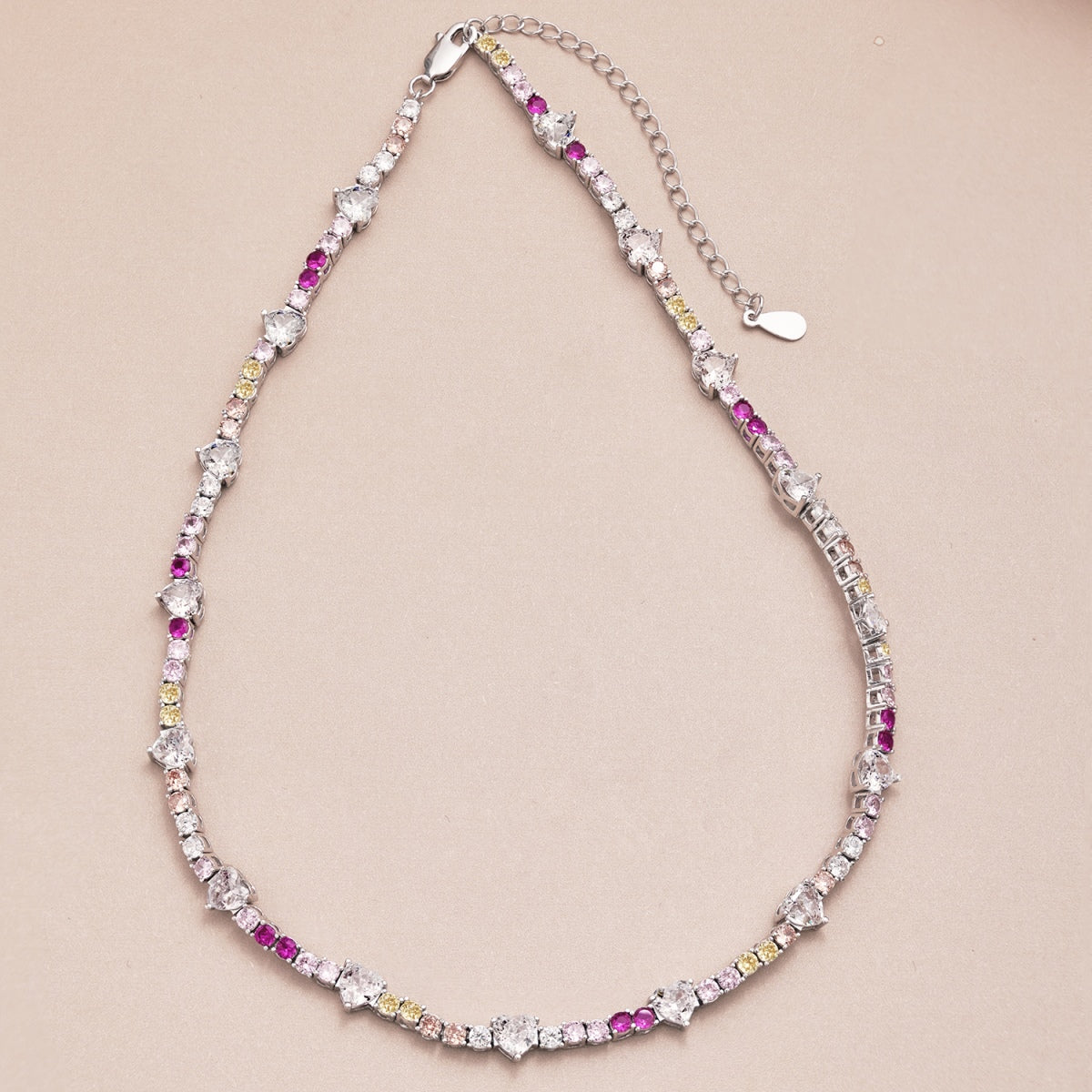 [ORA ]Delicate Colorful Rainbow Tennis Chain