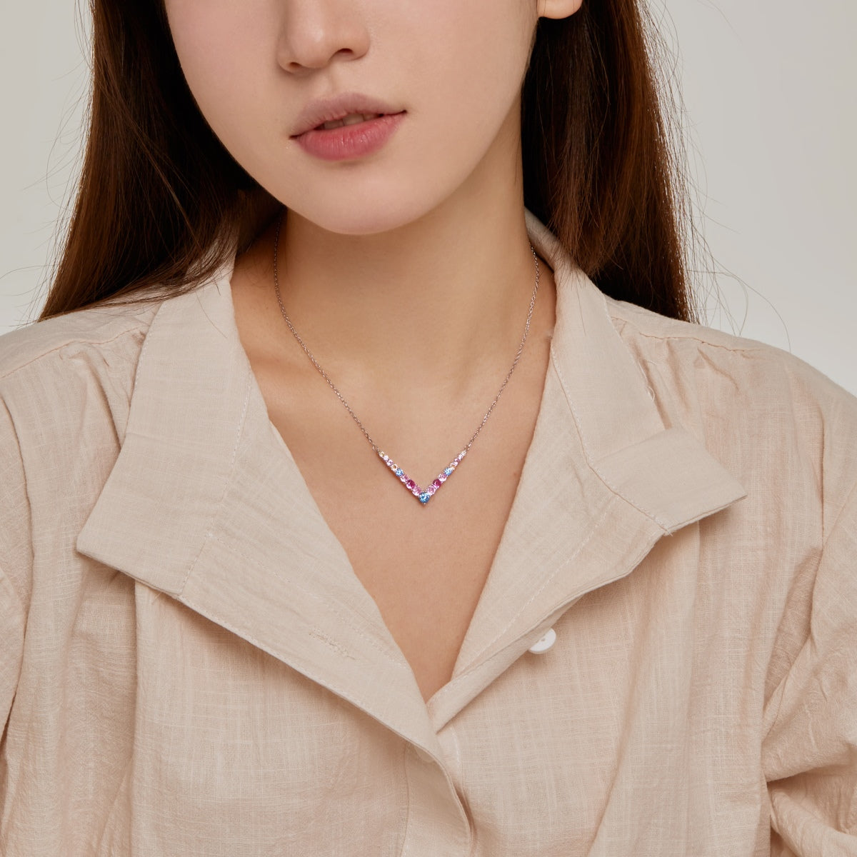 [ORA ]Ornate Round Cut Necklace
