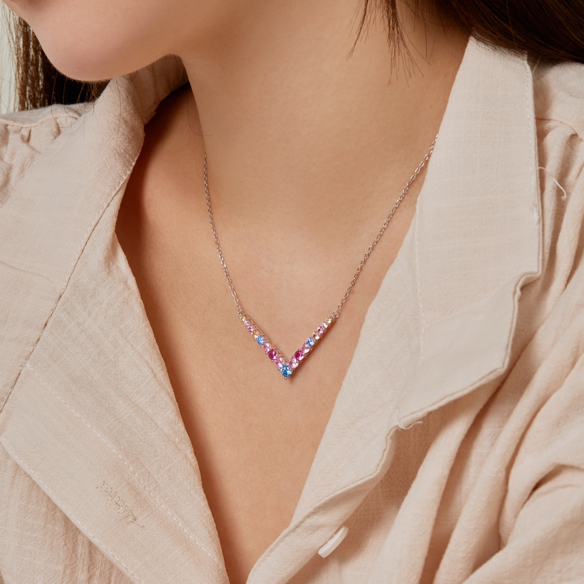 [ORA ]Ornate Round Cut Necklace