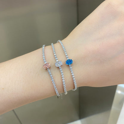 [ORA ]0.75 Carat Exquisite Oval Cut Daily Bracelet