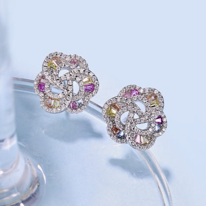 [ORA ]Exquisite Flower Shape Daily Earrings