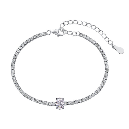 [ORA ]0.75 Carat Exquisite Oval Cut Daily Bracelet