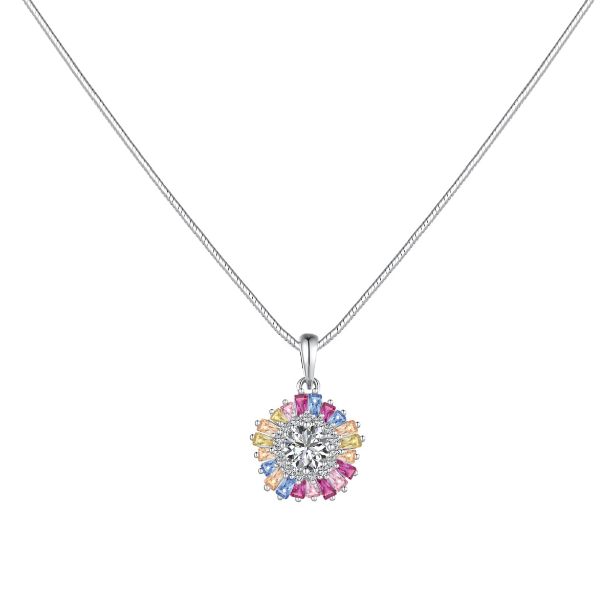 [ORA ]Charming Flower Colorful Necklace