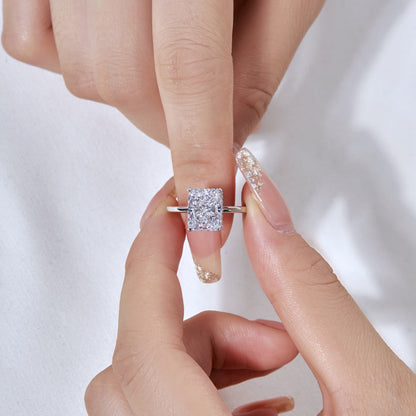 [ORA ]4.0 Carat Ornate Enchanting Radiand Cut Banquet Ring