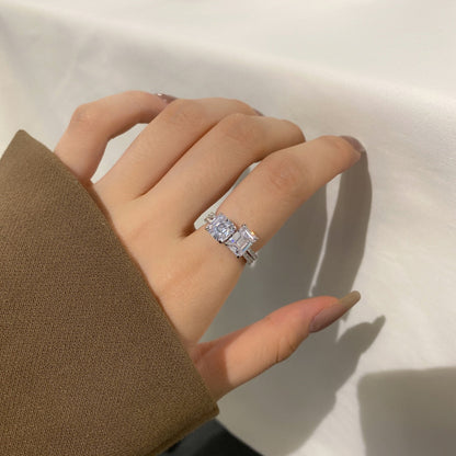 [ORA ]2.0 Carat Scintillating Ornate Radiant Cut Party Ring
