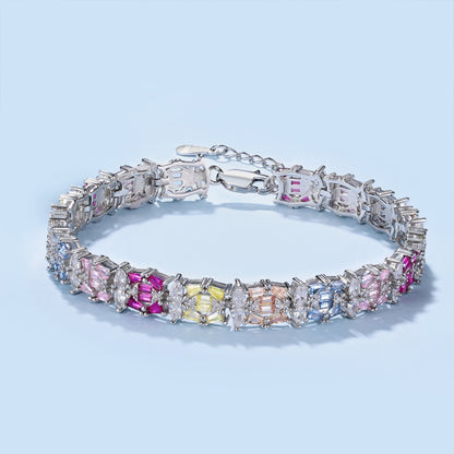 [ORA ]Delicate Colorful Multi Cut Party Bracelet