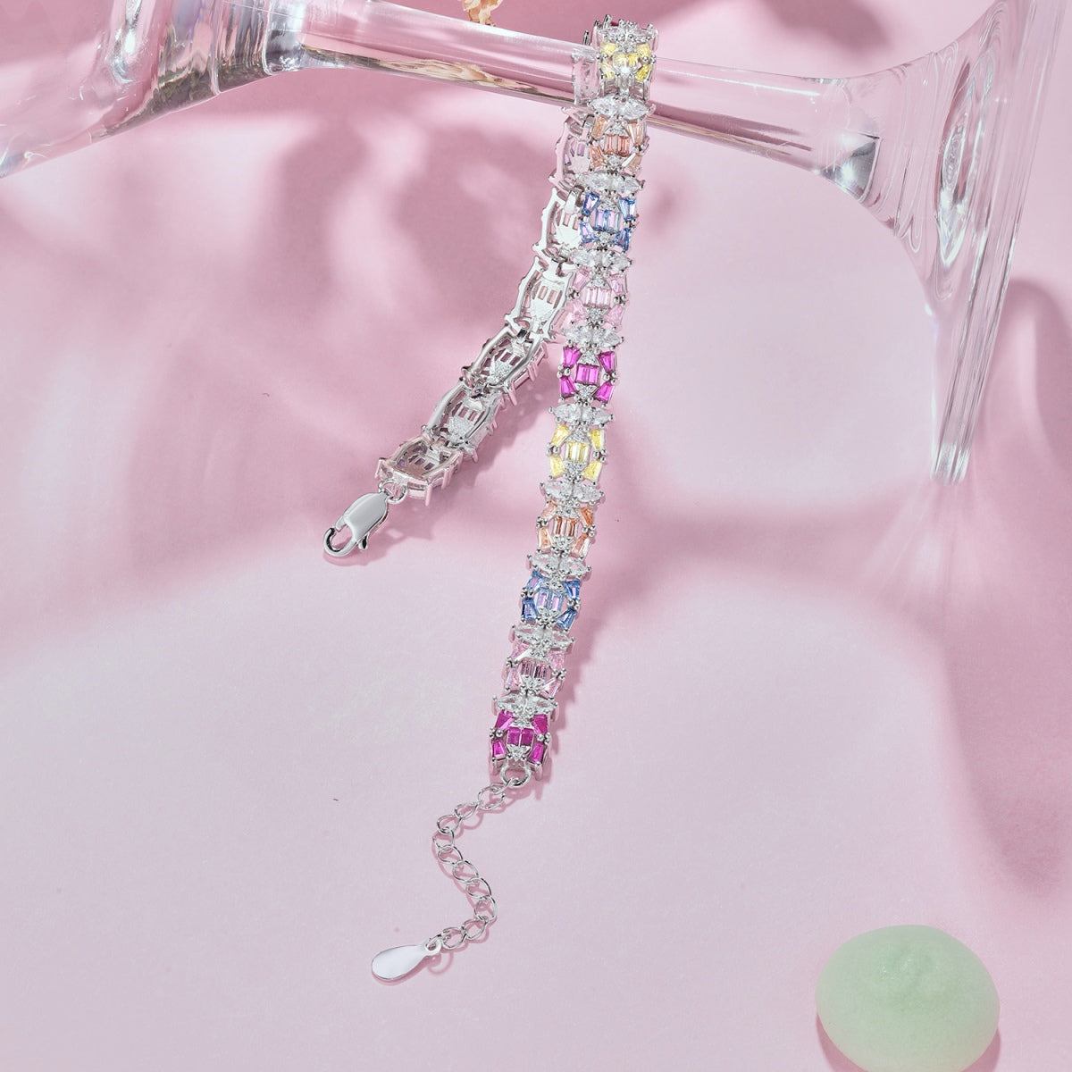 [ORA ]Delicate Colorful Multi Cut Party Bracelet
