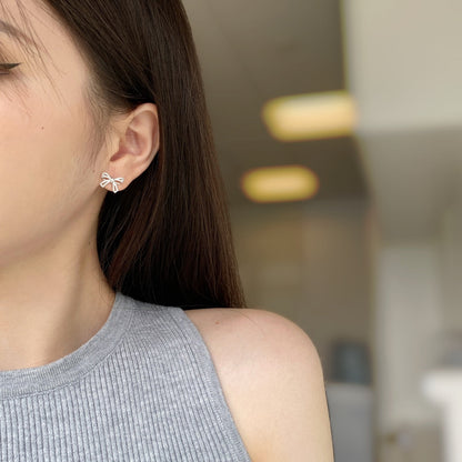[ORA ]Dainty Bow Shape Earrings