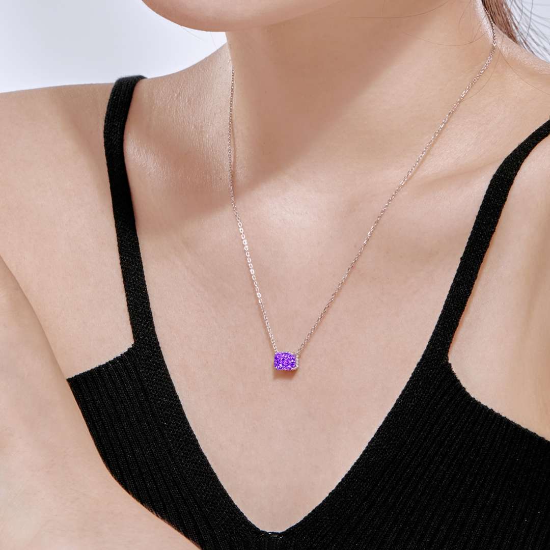 [ORA]Luxurious Square Shape Colorful Necalack