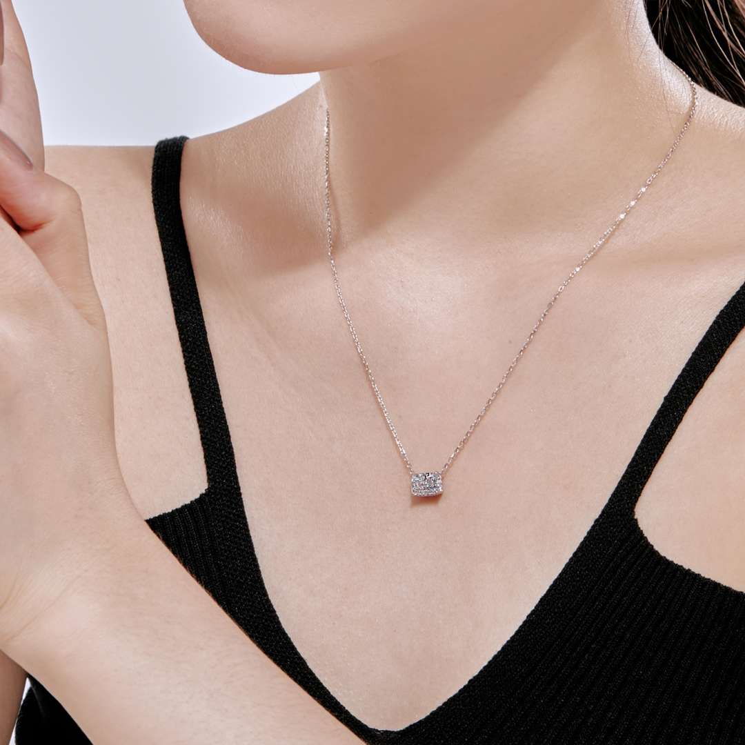 [ORA]Luxurious Square Shape Colorful Necalack