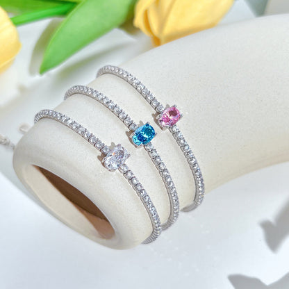 [ORA ]0.75 Carat Exquisite Oval Cut Daily Bracelet
