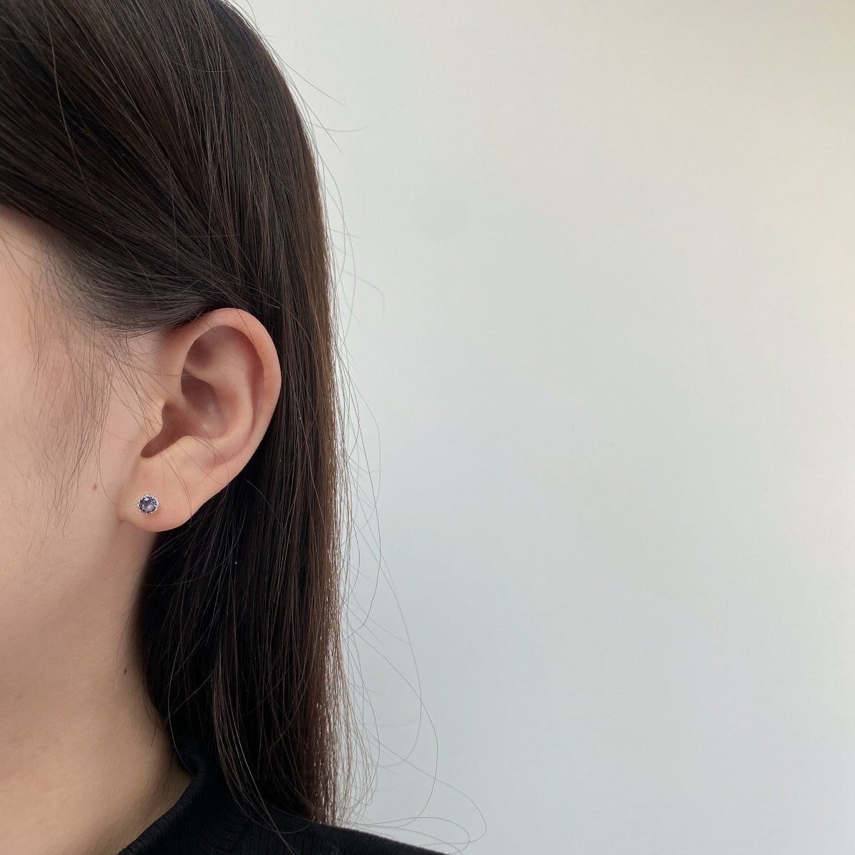 [ORA ]Sparkling Colorful Round Shape Earrings