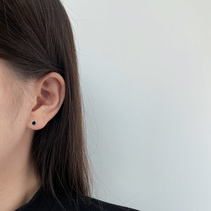 [ORA ]Sparkling Colorful Round Shape Earrings