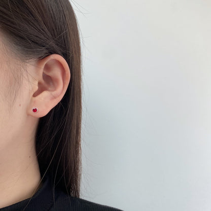 [ORA ]Sparkling Colorful Round Shape Earrings