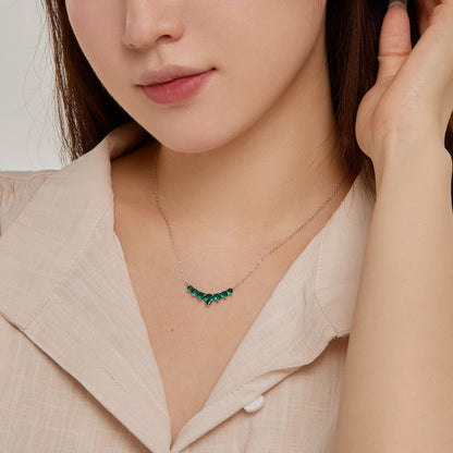 [ORA ]Dainty Colorful Heart Necklace