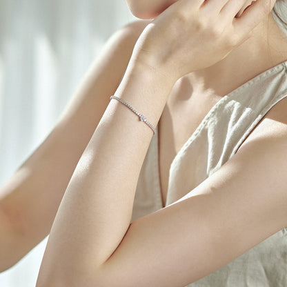[ORA ]0.5 Carat Elegant Romantic Heart Shape Lover Bracelet