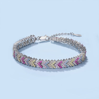 [ORA ]Ornate Sparkling Round Cut Party Bracelet