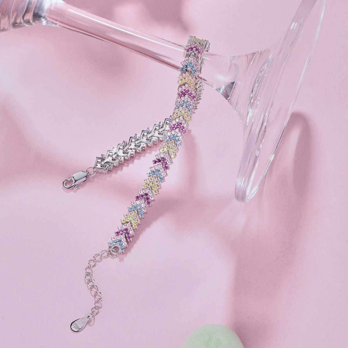 [ORA ]Ornate Sparkling Round Cut Party Bracelet