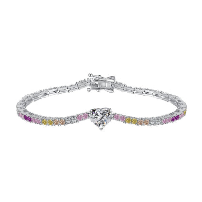 [ORA]Delicate Romantic Heart Shape Lover Bracelet
