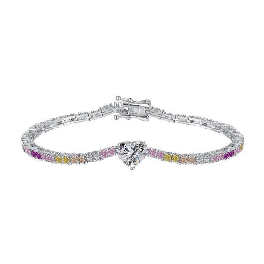[ORA ]Delicate Romantic Heart Shape Lover Bracelet