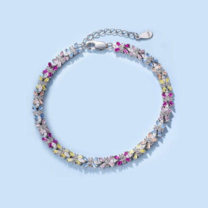 [ORA ]Radiant Colorful Emerald Cut Party Bracelet