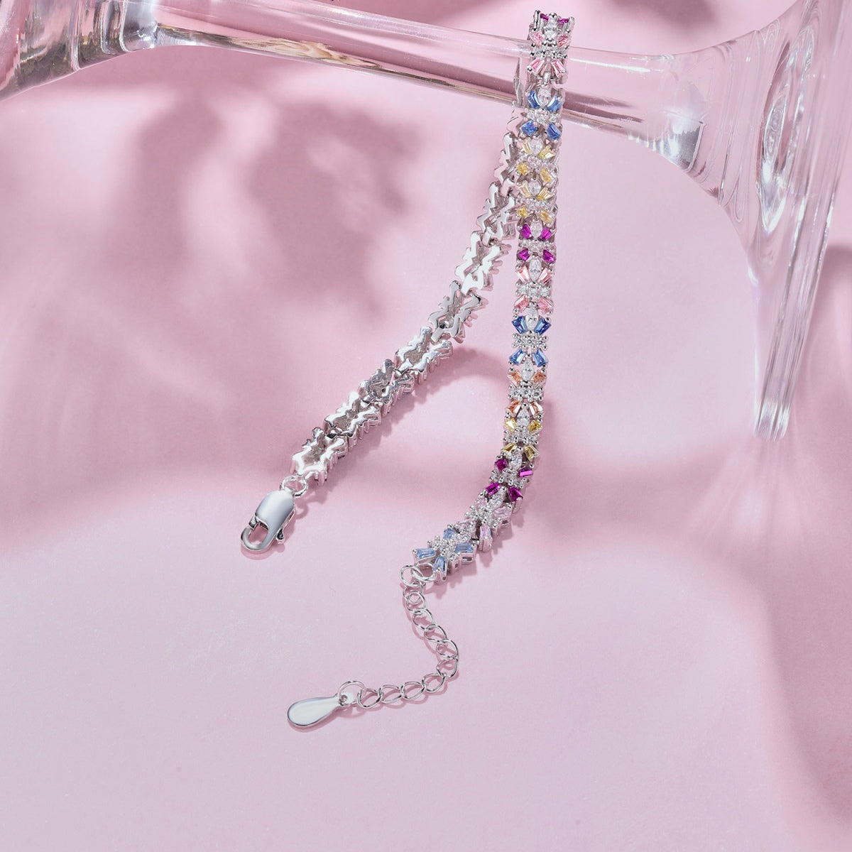 [ORA ]Radiant Colorful Emerald Cut Party Bracelet