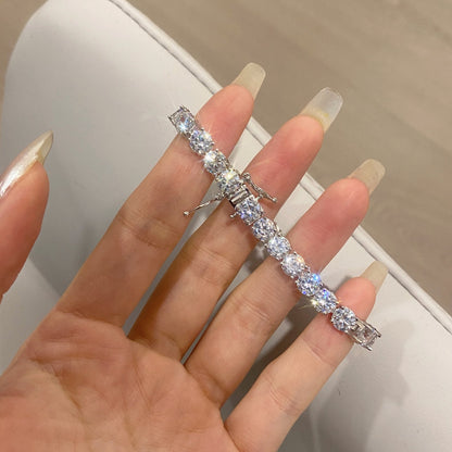 [ORA ]Ornate Sparkling Round Cut Wedding Bracelet