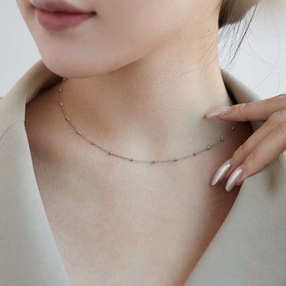 [ORA]Small Bead Clavicle Chain Simple Necklace
