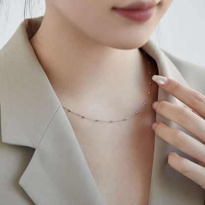 [ORA]Small Bead Clavicle Chain Simple Necklace