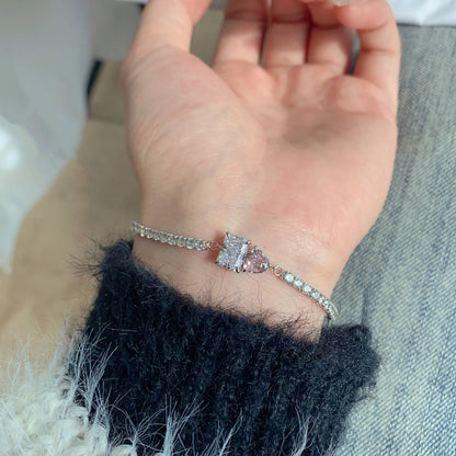 [ORA ]Dazzling Unique Multi Shape Lover Bracelet