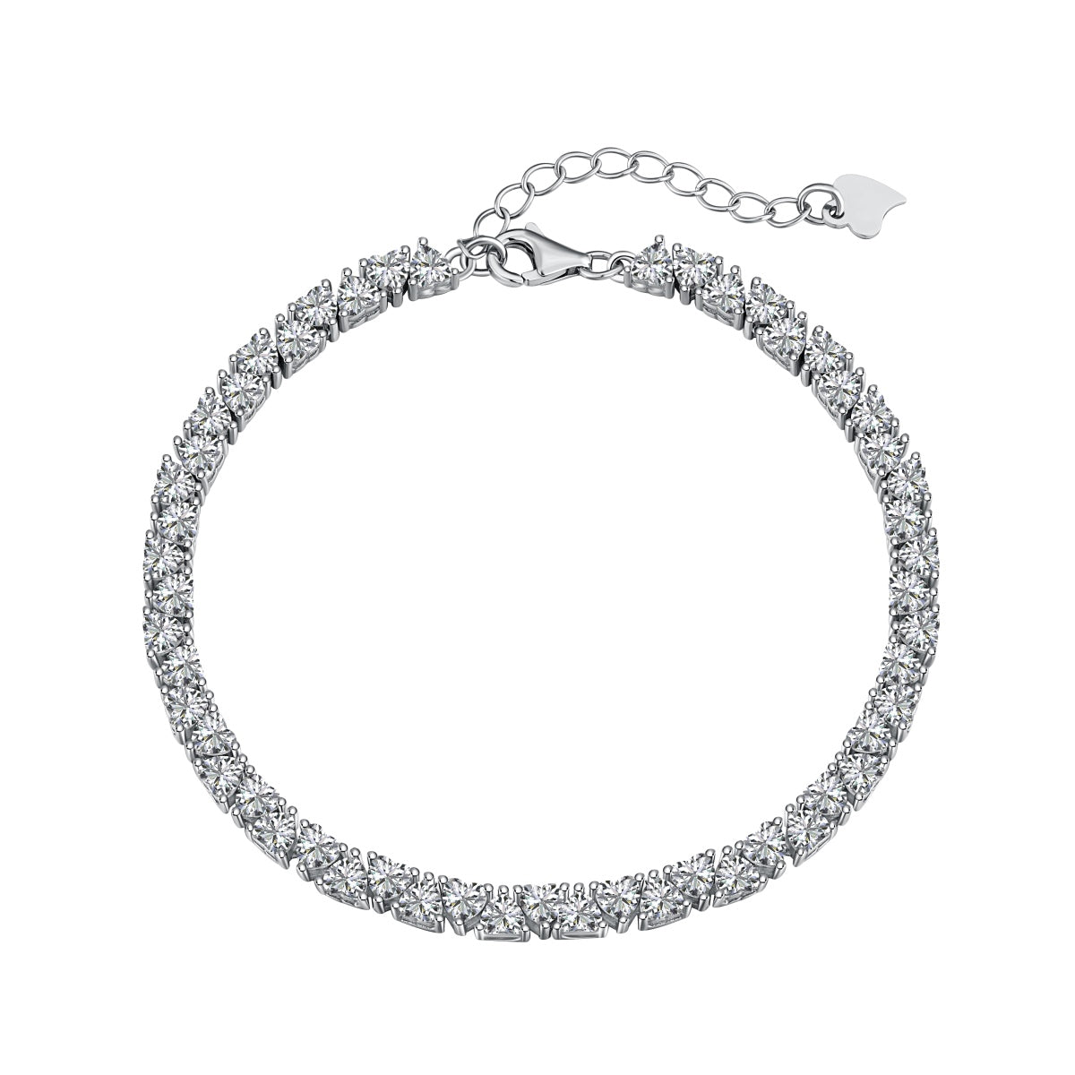 [ORA]Blendendes romantisches herzförmiges Armband für Verliebte