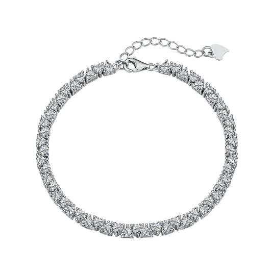 [ORA ]Dazzling Romantic Heart Shape Lover Bracelet