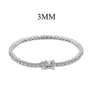 [ORA] Strahlendes, farbenfrohes Party-Armband mit Rundschliff