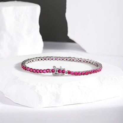 [ORA ]Radiant Colorful Round Cut Party Bracelet
